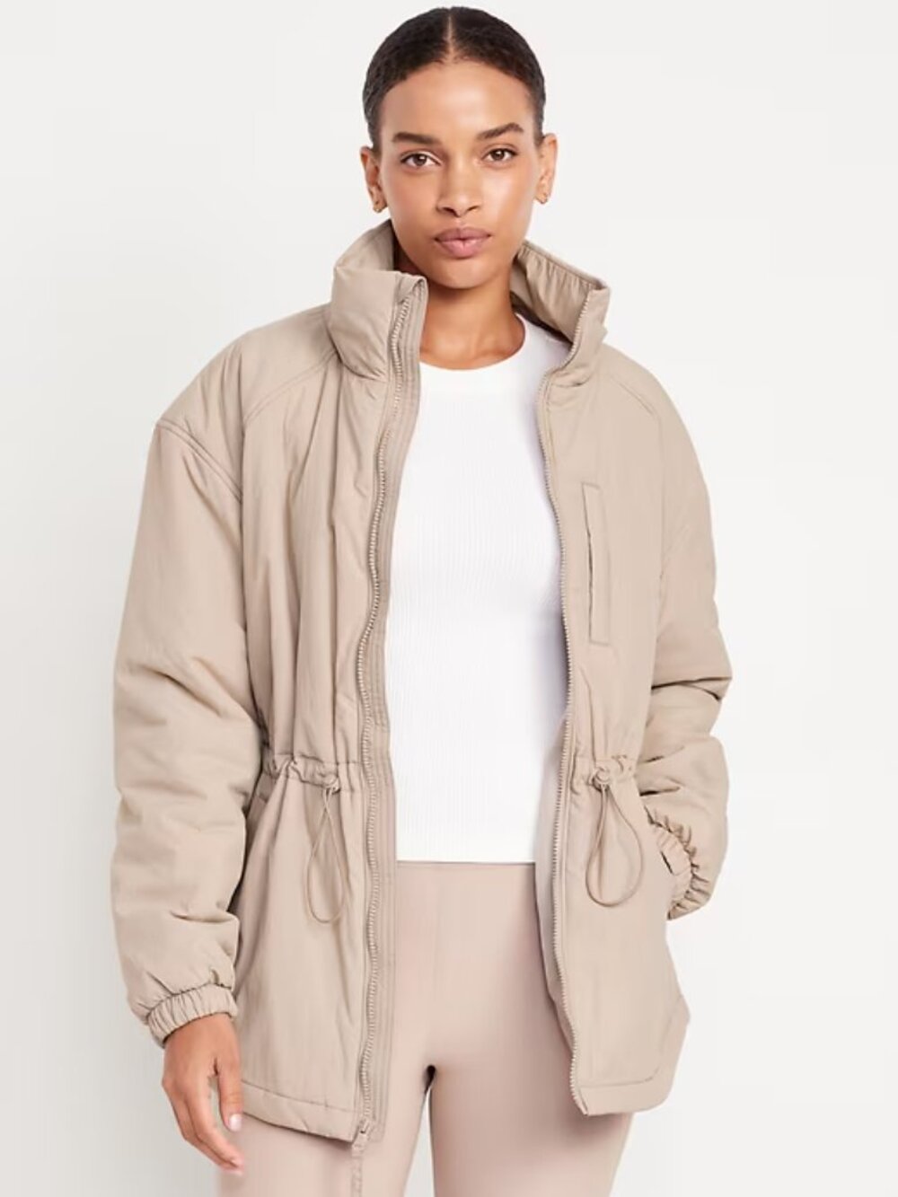 Old Navy Women's Savanna Grass Cinched-Waist Basic Utility Jacket Size XL